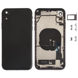 COVER POSTERIORE CON RICAMBI PER APPLE IPHONE XR 6.1 NERO MATERIALE O.