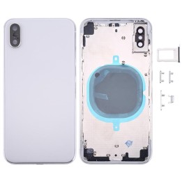 COVER POSTERIORE PER APPLE IPHONE X 5.8 BIANCO MATERIALE ORIGINALE (S.