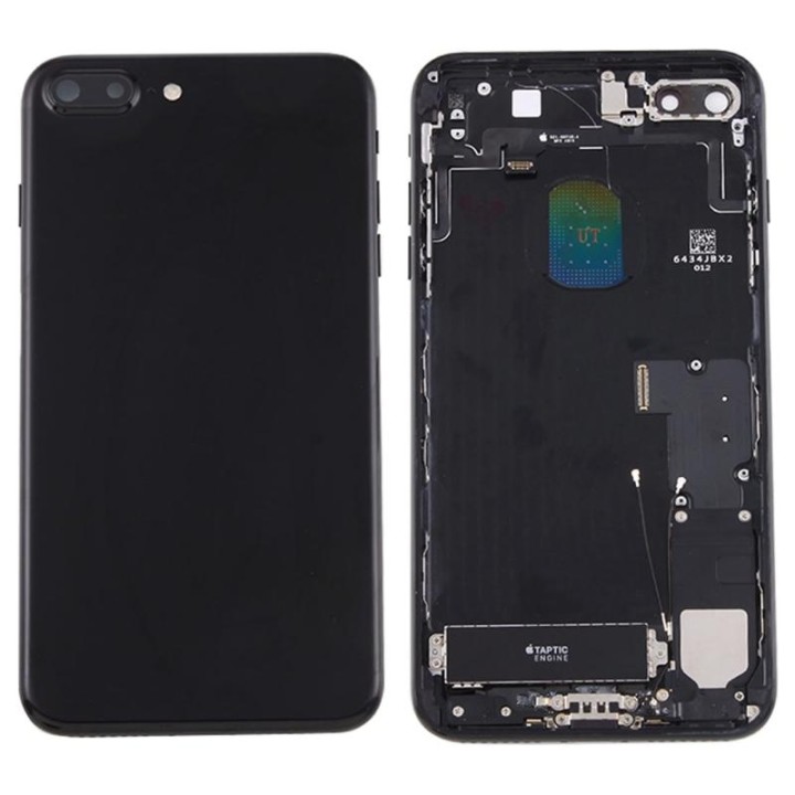 COVER POSTERIORE CON RICAMBI PER APPLE IPHONE 7 PLUS 5.5 JET BLACK MA.