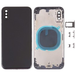COVER POSTERIORE PER APPLE IPHONE XS 5.8 NERO MATERIALE ORIGINALE (SE.