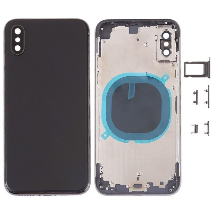 COVER POSTERIORE PER APPLE IPHONE XS 5.8 NERO OEM (SENZA NFC)