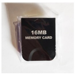 GC/Wii Memory Card 16MB/251 slots Black (in F&G bag + label)