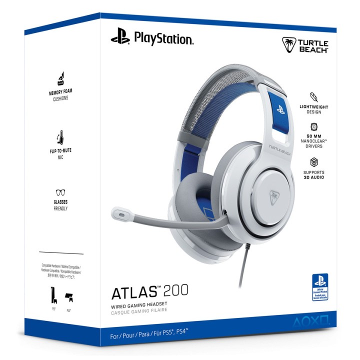 TURTLE BEACH Cuffie Gaming Atlas 200 PS White INT