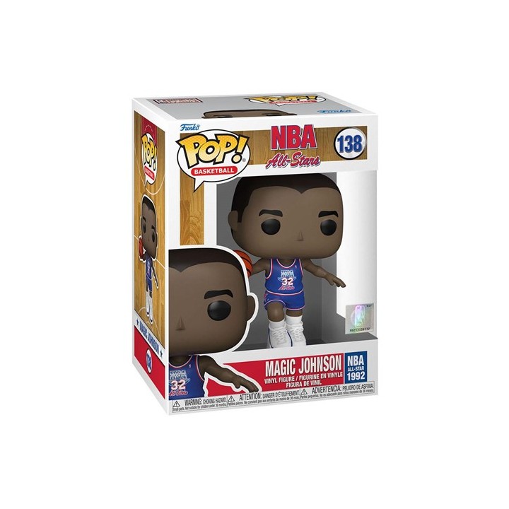 FUNKO POP NBA - 138 Magic Johnson (Blue All Star Uniform 1991) 9 cm