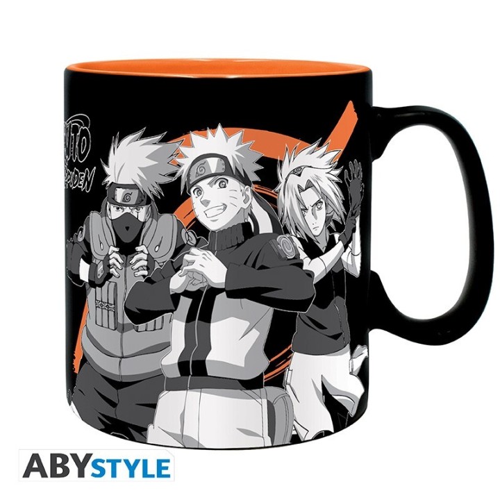 ABYSTYLE NARUTO SHIPPUDEN - Tazza 460 ml: "Group black & white"