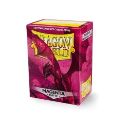 DRAGON SHIELD Standard Sleeves - Matte Magenta (100 Sleeves)