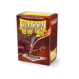 DRAGON SHIELD Standard Sleeves - Matte Crimson (100 Sleeves)