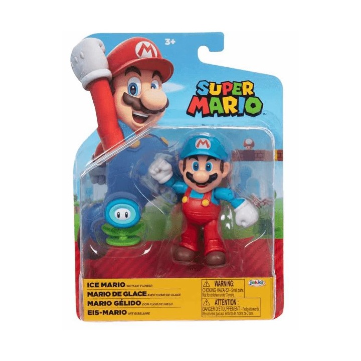 JAKKS PACIFIC Nintendo Super Mario assortimento personaggi articolati 10 cm (serie differenti) 6 pz
