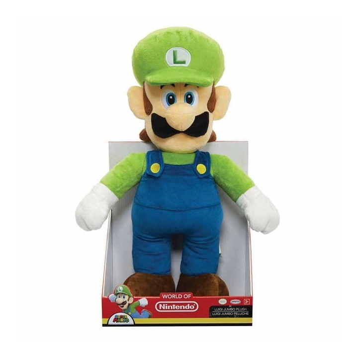 JAKKS PACIFIC NINTENDO SUPER MARIO LUIGI PELUCHE 50 CM