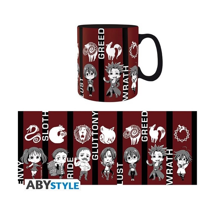 ABYSTYLE THE SEVEN DEADLY SINS - Tazza 460 ml: "Chibi sins"