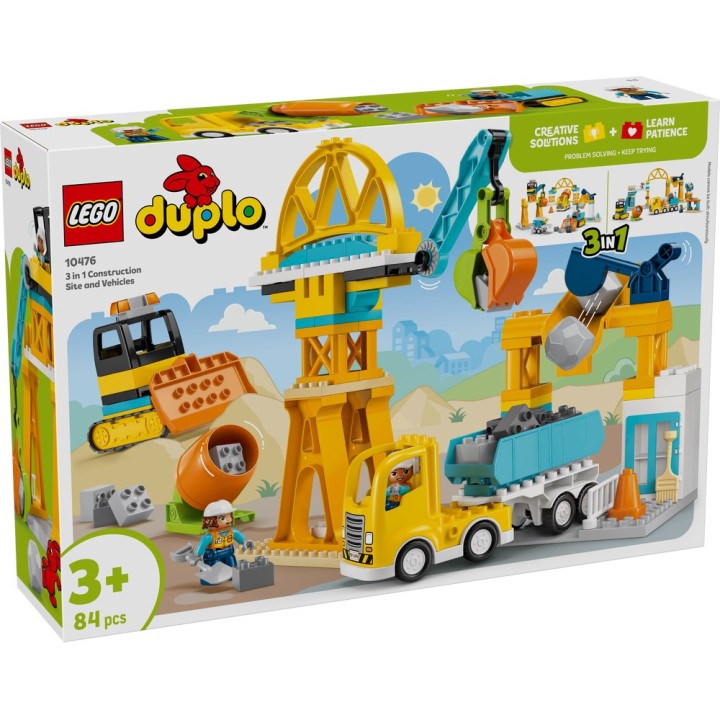 LEGO 10476 DUPLO - Cantiere e veicoli 3 in 1