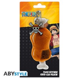 ABYSTYLE ONE PIECE - Portachiavi Peluche: "Meat on a bone"