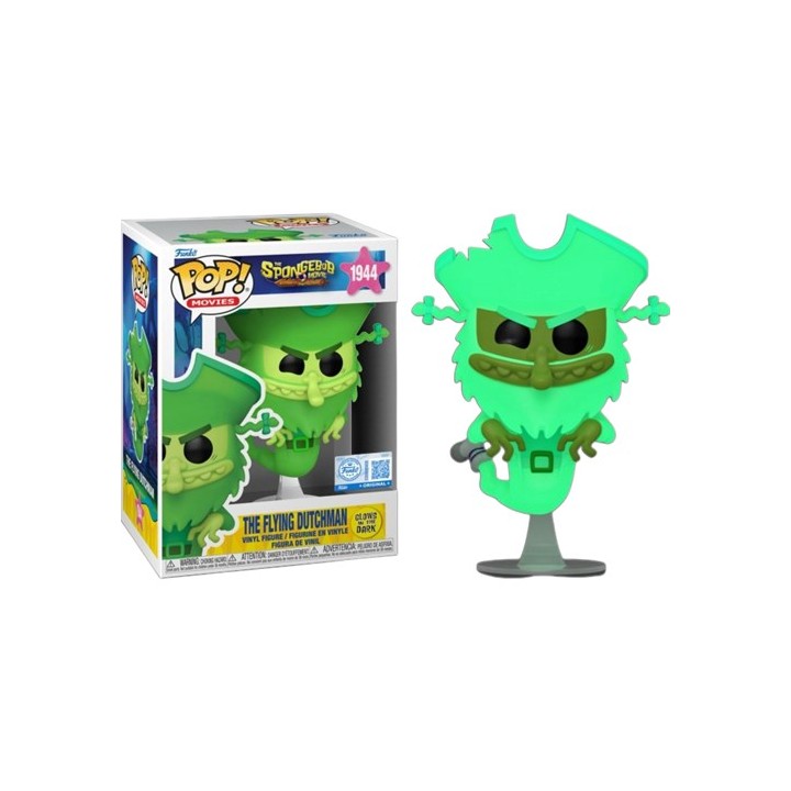 FUNKO POP Movies: The Spongebob Movies - 1944 The Flying Dutchman (Glows in The Dark) (Exclusive) 9cm