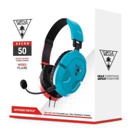 TURTLE BEACH cuffie gaming Ear Force Recon 50P Red/Blue (Cuffia con microfono per PS4/XBOX ONE/PC/MAC/MOBILE)