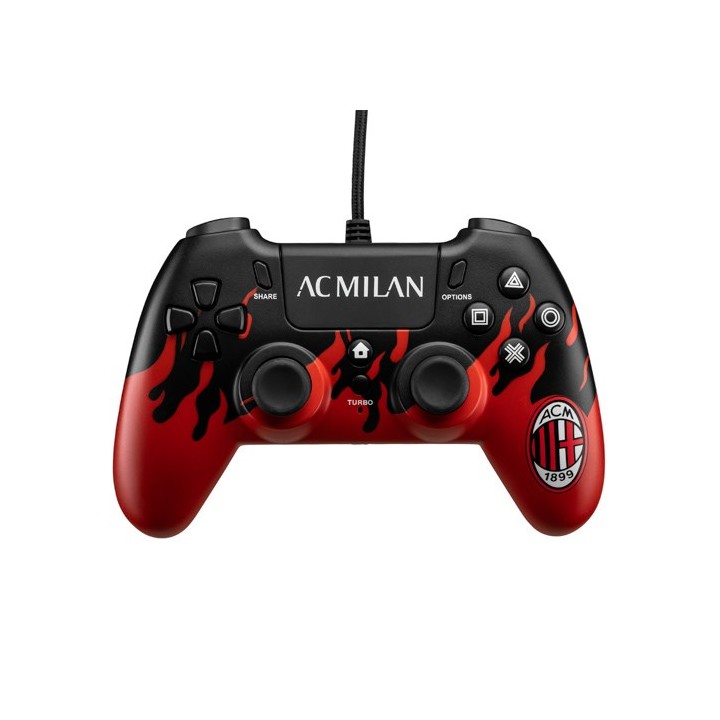 Wired Controller PS4: AC Milan Flames