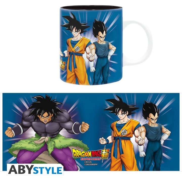 ABYSTYLE DRAGON BALL HERO - Tazza 320 ml: "Goku,Vegeta,Broly"