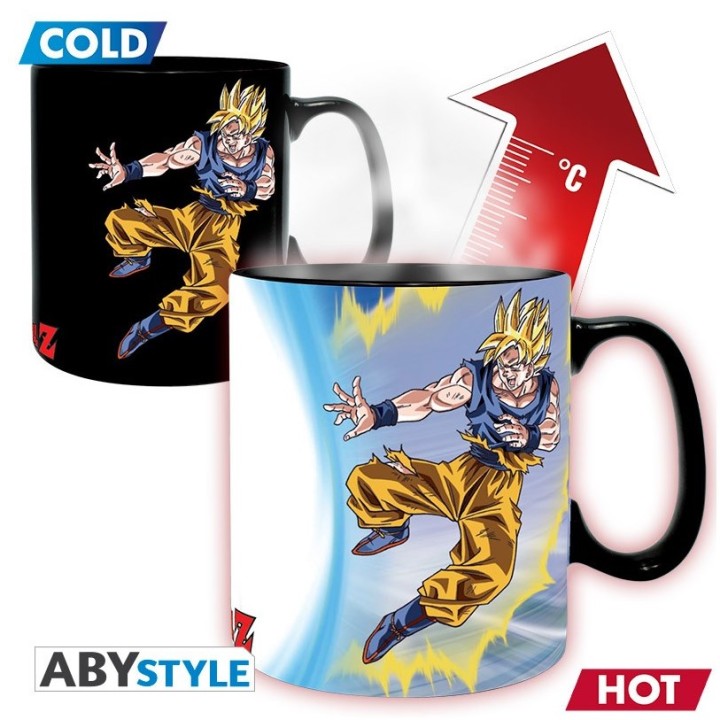 ABYSTYLE DRAGON BALL - Tazza termosensibile 460 ml: "Goku VS Buu"