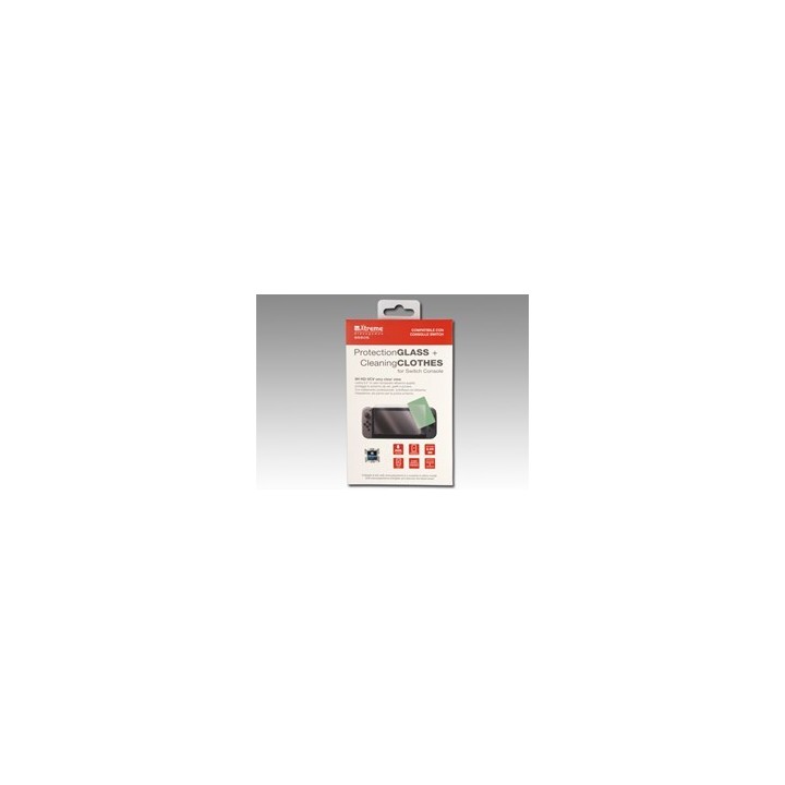 XTREME Switch Nintendo Protection Kit (Lente protettiva in vetro + Panno per pulire)