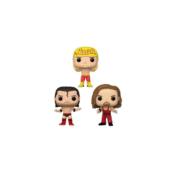 FUNKO POP WWE - 3-Pack Hogan & Outsiders