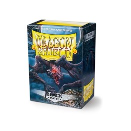 DRAGON SHIELD Standard Sleeves - Matte Black (100 Sleeves)