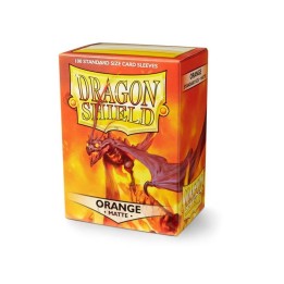 DRAGON SHIELD Standard Sleeves - Matte Orange (100 Sleeves)