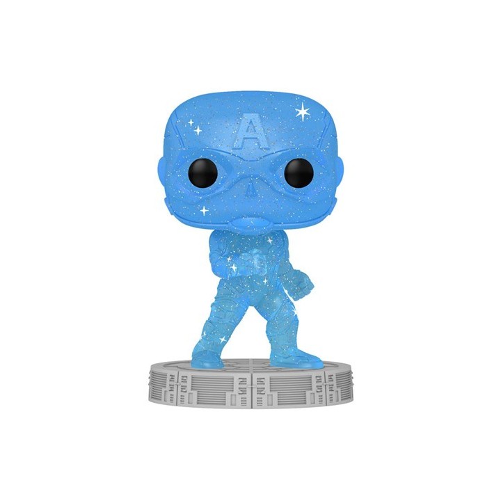 FUNKO POP Marvel: Infinity Saga Artist Series - 46 Captain America (Blue) 9 cm
