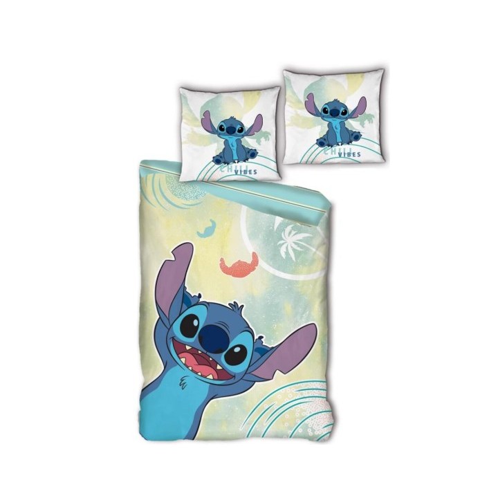 AyMax - DISNEY - LILO & STITCH - Copripiumino (140x200cm) : 'Cotone BIO'