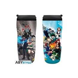 ABYSTYLE MY HERO ACADEMIA - Tazza da viaggio: "Heroes vs Villains"