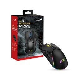 GENIUS MOUSE GAMING USB SCORPION M700 12RGB 6 BUTTONS 800-7200DPI 1.8m