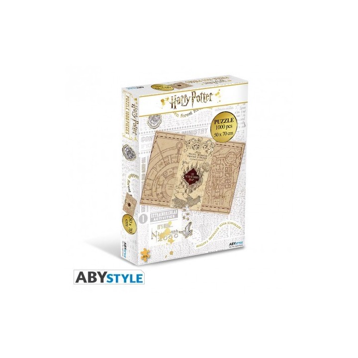 ABYSTYLE HARRY POTTER THE MARAUDER'S MAP PUZZLE 1000PZ. 50X70CM.