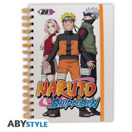 ABYSTYLE - NARUTO SHIPPUDEN - Notebook A5 Spiral "Team 7 & Hokage"