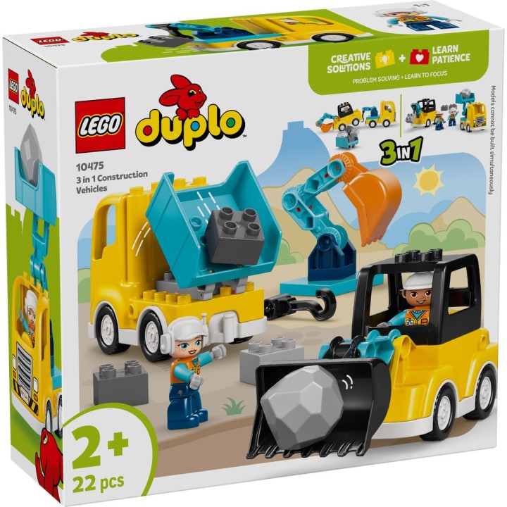 LEGO 10475 DUPLO - Veicoli da cantiere 3 in 1