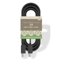 USB C/USB C Cable 5V/2A - 3m - PACKAGE-FREE - Black