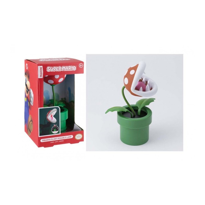 PALADONE NINTENDO SUPER MARIO MINI PIRANHA PLANT POSABLE LAMP