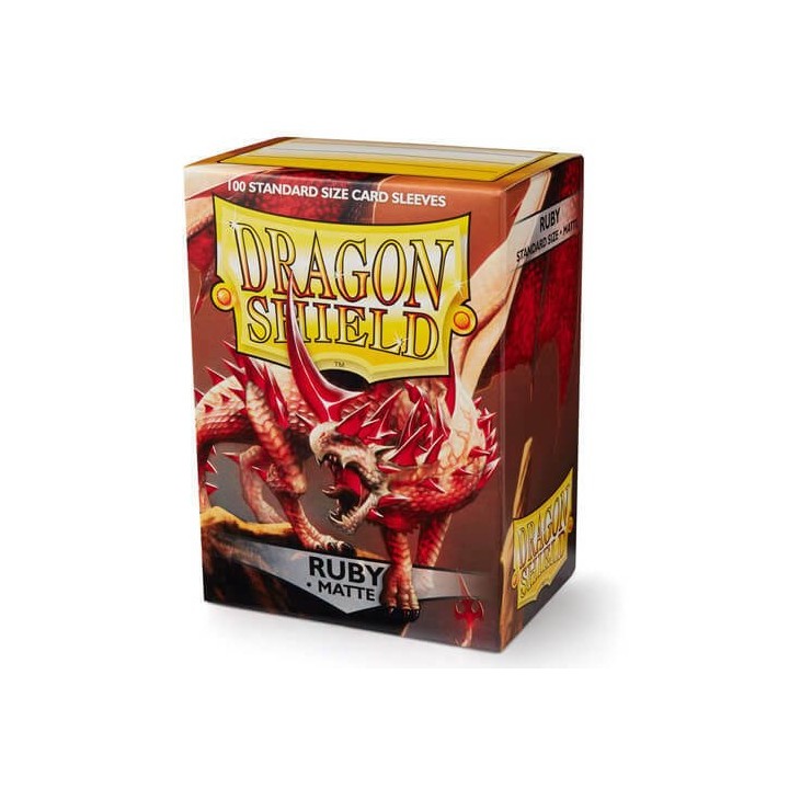 DRAGON SHIELD Standard Sleeves - Matte Ruby (100 Sleeves)