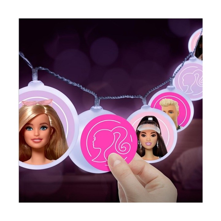 PALADONE BARBIE - FILO LUCI CON STICKERS (PERSONALIZZABILE)