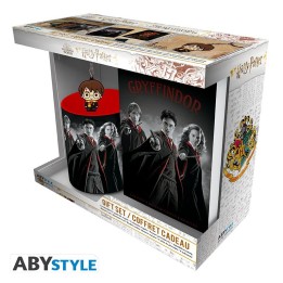 ABYSTYLE HARRY POTTER : Tazza 320ml + Portachiavi + Agenda: Harry Ron Hermione
