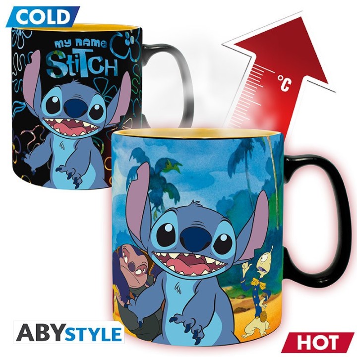 ABYSTYLE DISNEY - Tazza termosensibile 460 ml: "Lilo & Stitch"