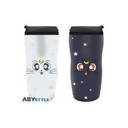 ABYSTYLE SAILOR MOON - "Luna & Artemis" TAZZA DA VIAGGIO