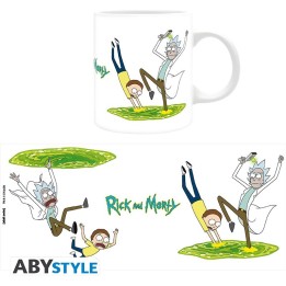 ABYSTYLE RICK AND MORTY - Tazza 320 ml : "Salto nel portale"