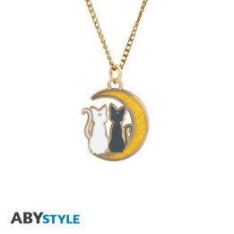 ABYSTYLE SAILOR MOON - Collana con pendente: "Cats on the moon"