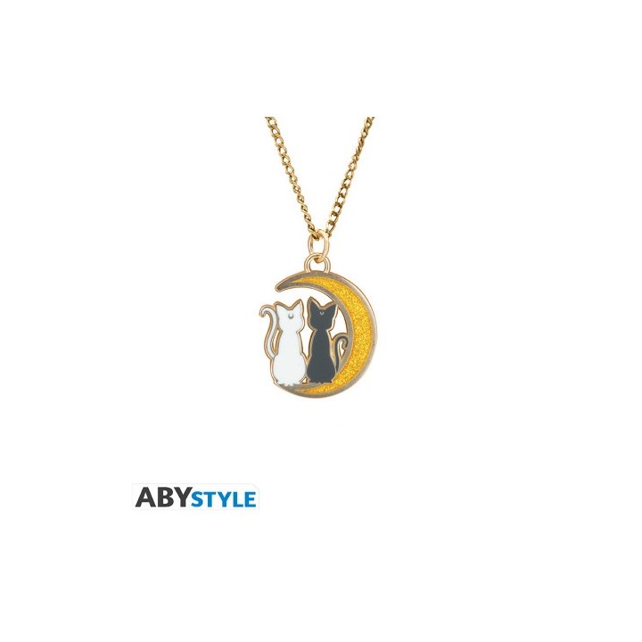 ABYSTYLE SAILOR MOON - Collana con pendente: "Cats on the moon"