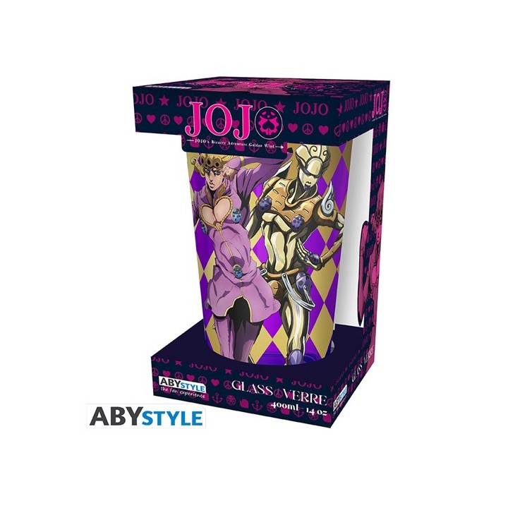 ABYSTYLE - JOJO'S BIZARRE ADVENTURE -Premium Large Glass-400ml-Golden.