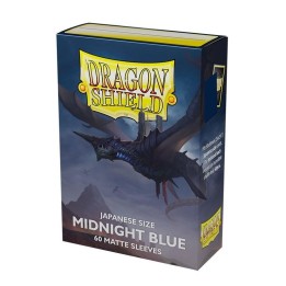 DRAGON SHIELD Small Sleeves - Japanese Matte Midnight Blue (60 Sleeves)