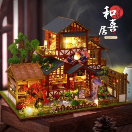 DIY Miniature Ludistri - Traditional Japanese House (34 x 26 x 25 cm)