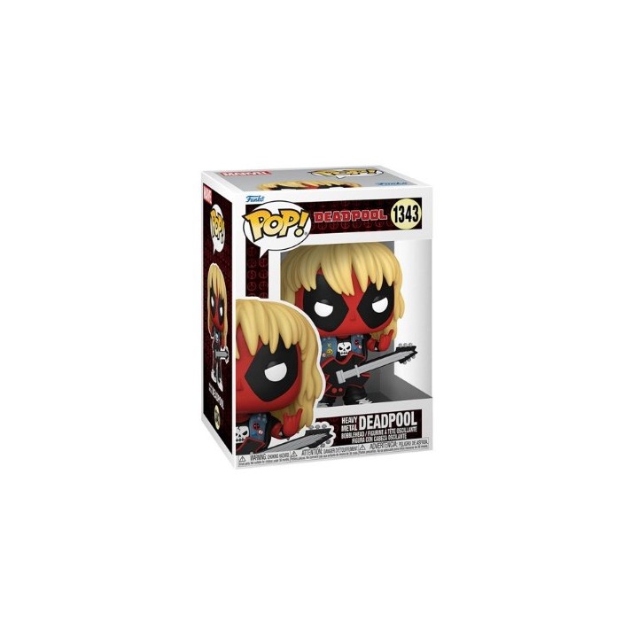 FUNKO POP Marvel: Deadpool - 1343 Heavy Metal Band 9 cm (DAMAGED BOX)