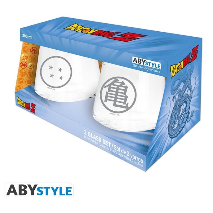 ABYSTYLE DRAGON BALL - SET 2 BICCHIERI "Simboli Kame e Dragon Ball"