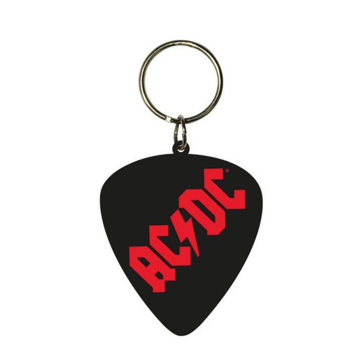 PYRAMID AC/DC - PORTACHIAVI IN GOMMA: PLECTRUM