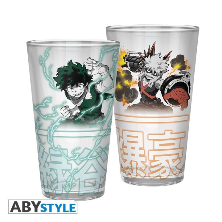 ABYSTYLE MY HERO ACADEMIA - Bicchiere Grande 400ml: "Izuku & Bakugo"