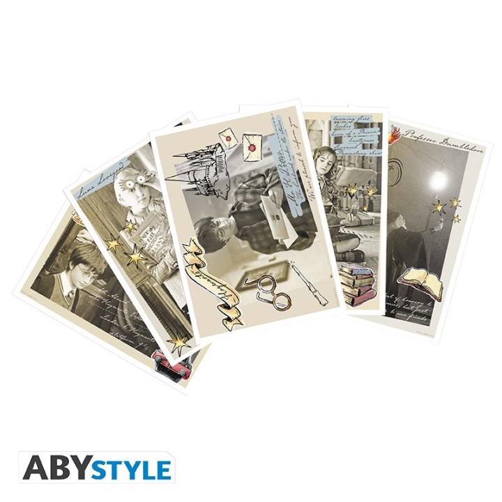 ABYSTYLE HARRY POTTER - Set Cartoline (5 pezzi 14,8x10,5)